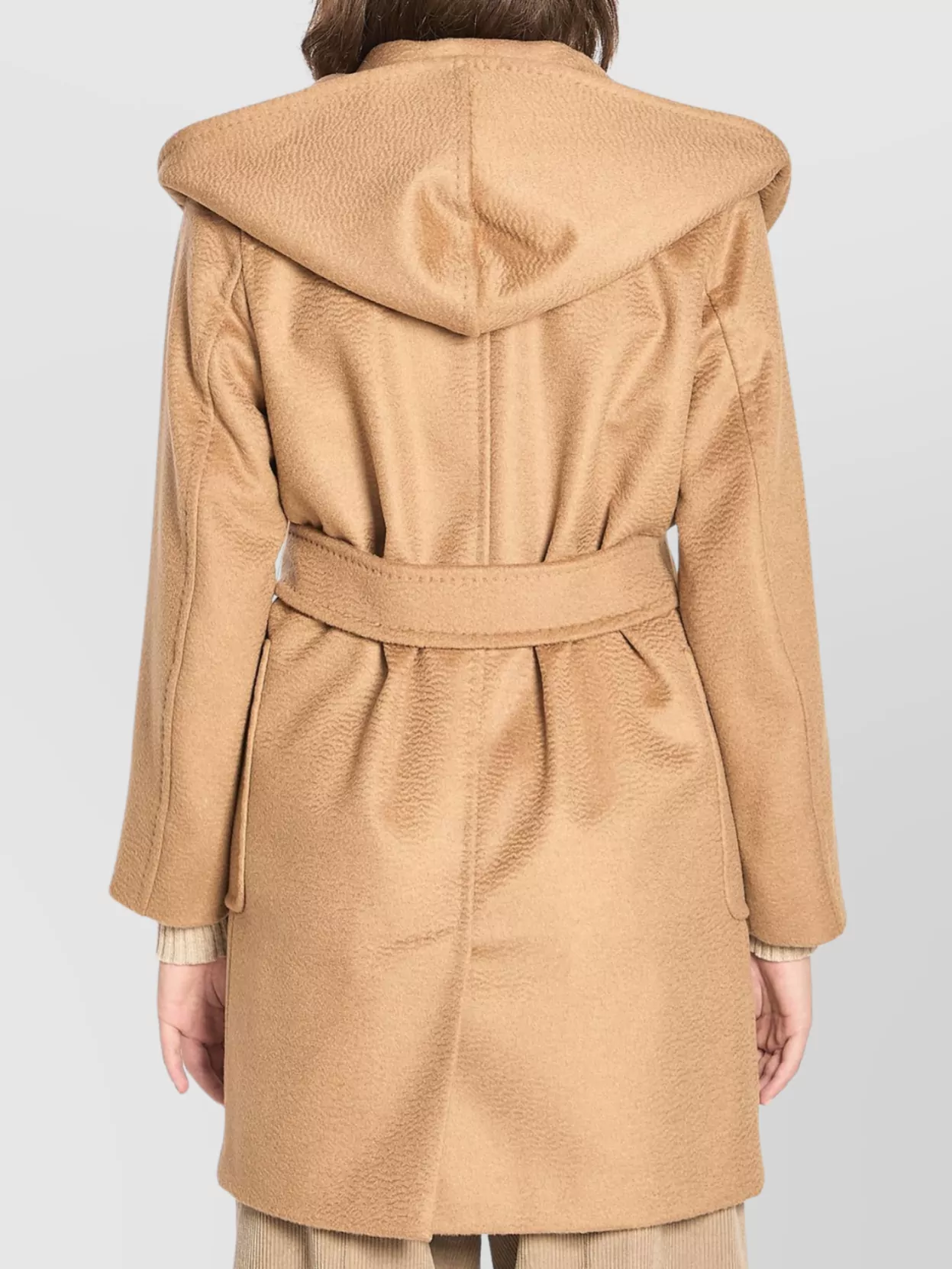 Max Mara Rialto Coat With Hood And Patch Pockets