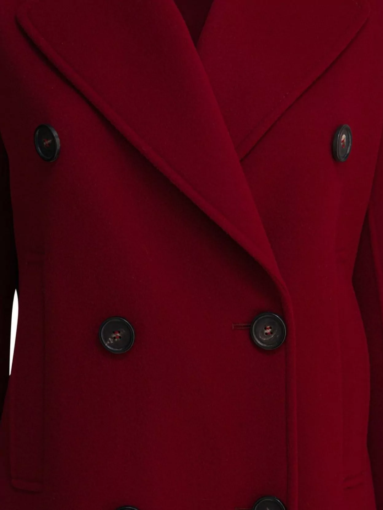 S Max Mara Lapels Double-Breasted Design Button Detailing Pockets