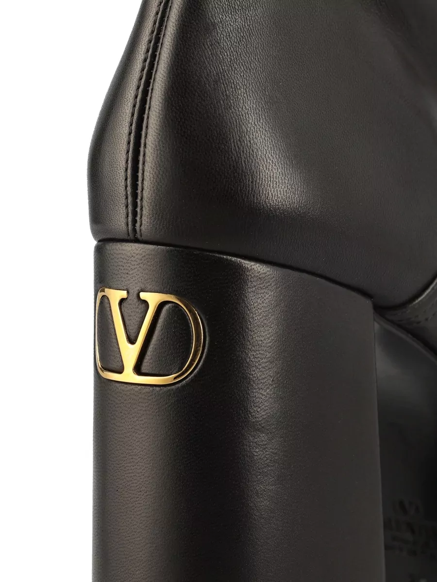 Valentino Garavani Nappa Leather Platform Ankle Boots