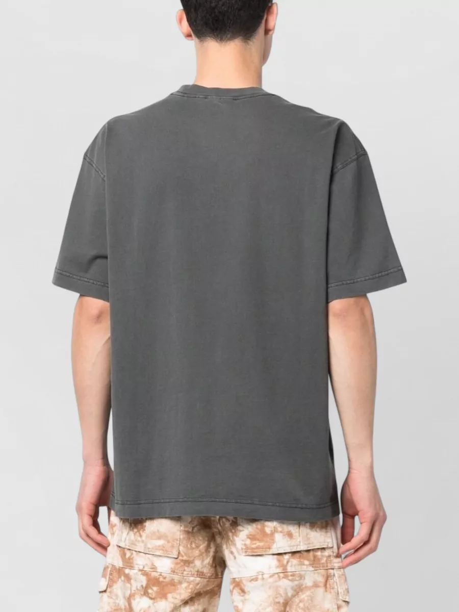 Carhartt Wip Logo Cotton T-Shirt Short Sleeves Crew Neck