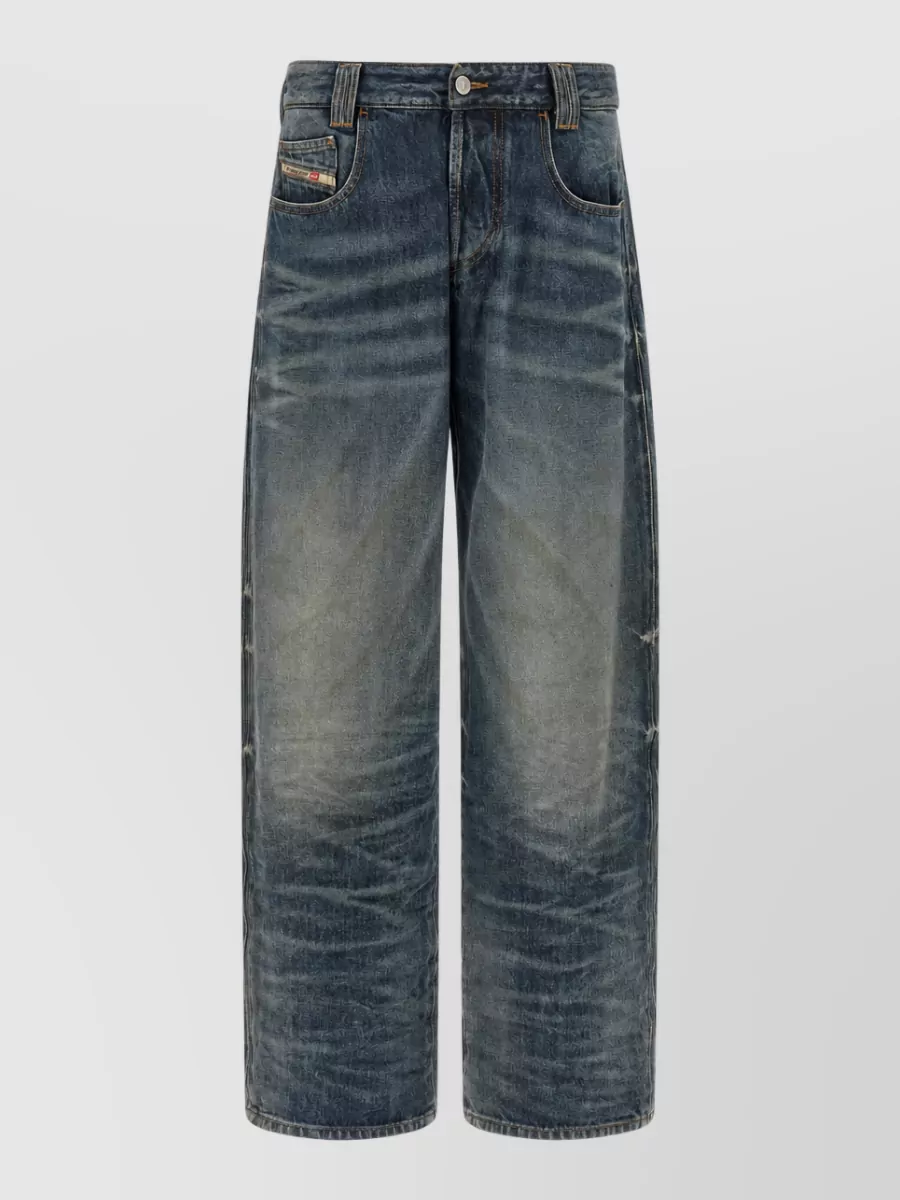 Diesel high-rise wide-leg jeans