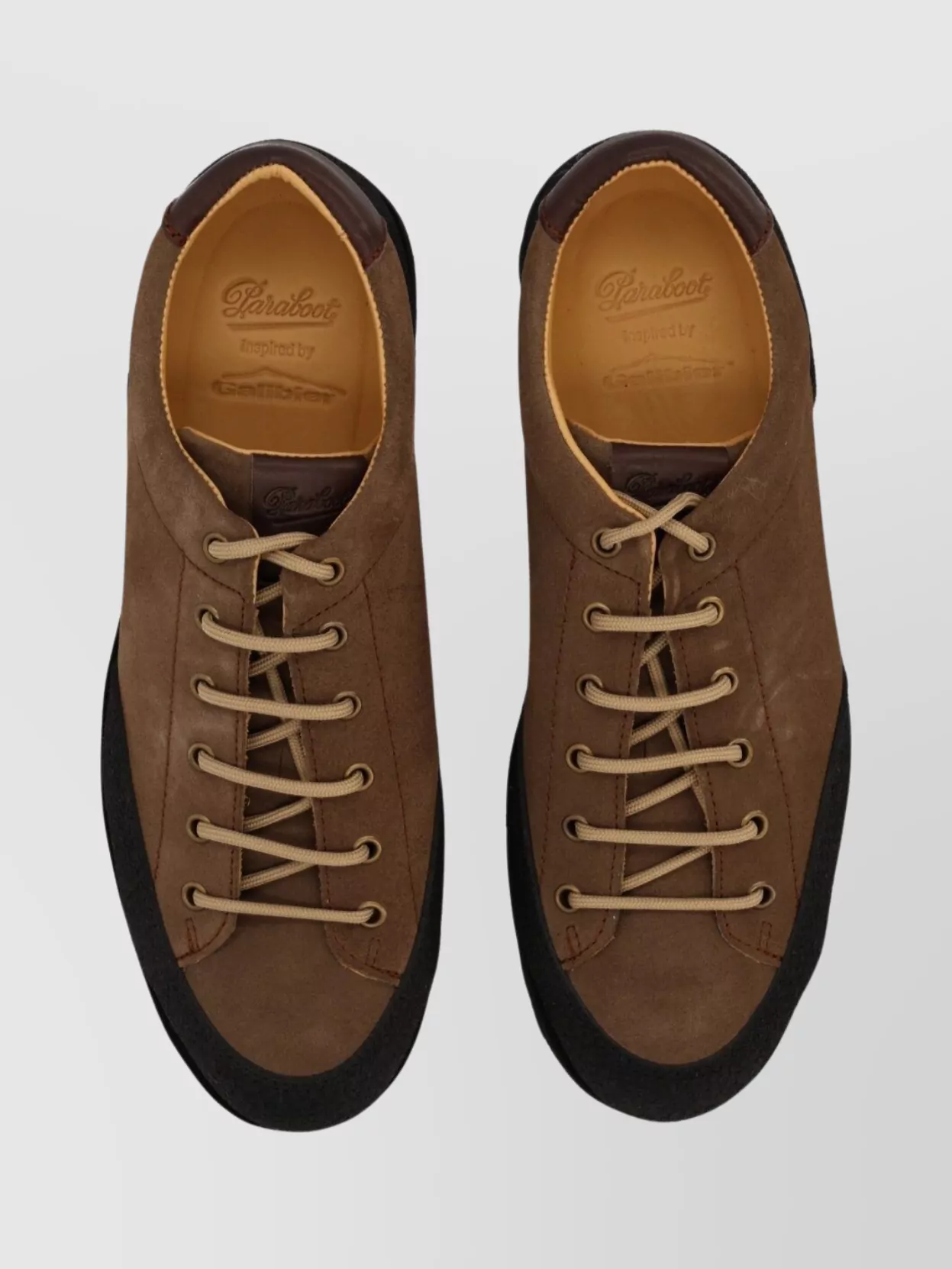 Paraboot Round Toe Low-Top Loafers With Textured Sole