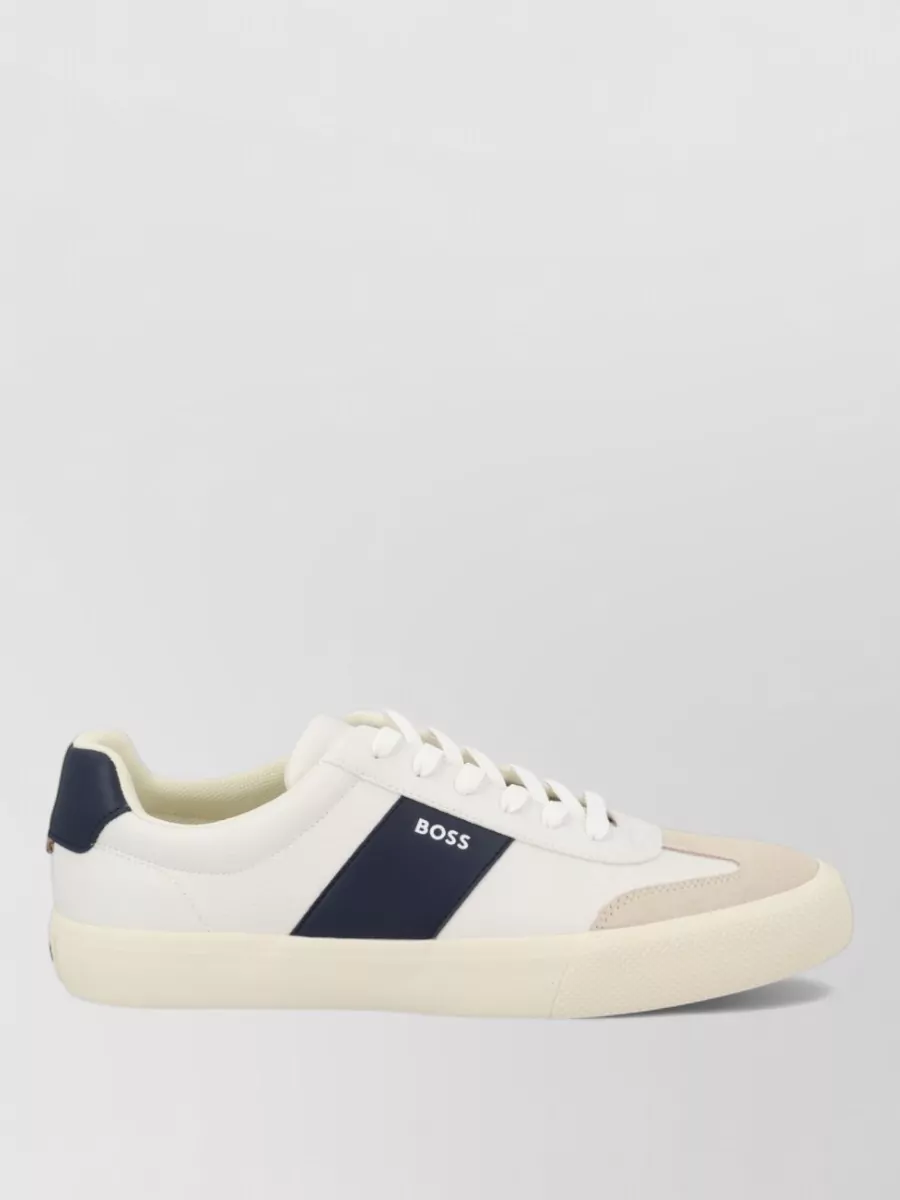 Boss Leather Low-Top Sneakers
