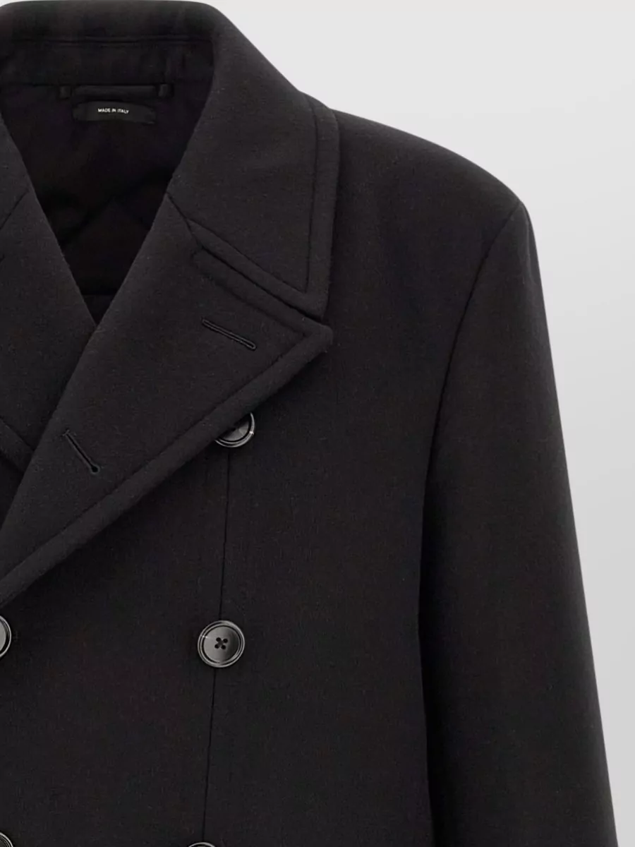 Tom Ford Cashmere virgin wool double-breasted officer coat