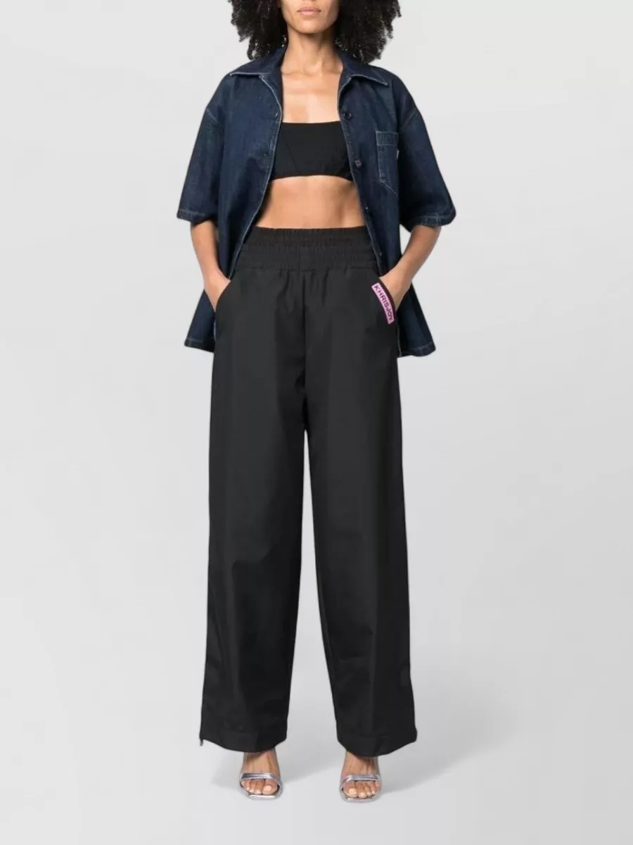 Khrisjoy High-Rise Wide-Leg Trousers