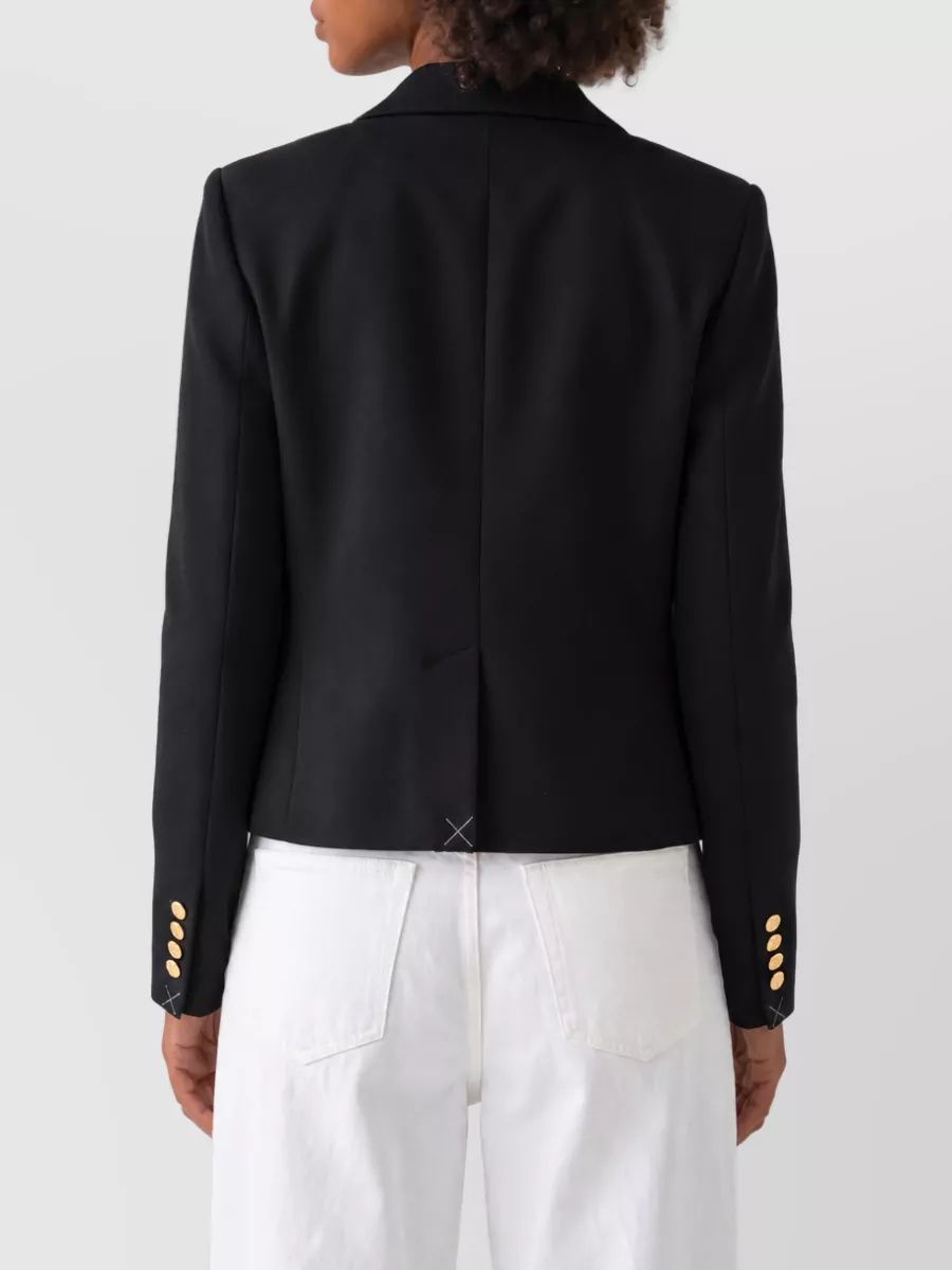 Celine Wool Fitted Short Jacket