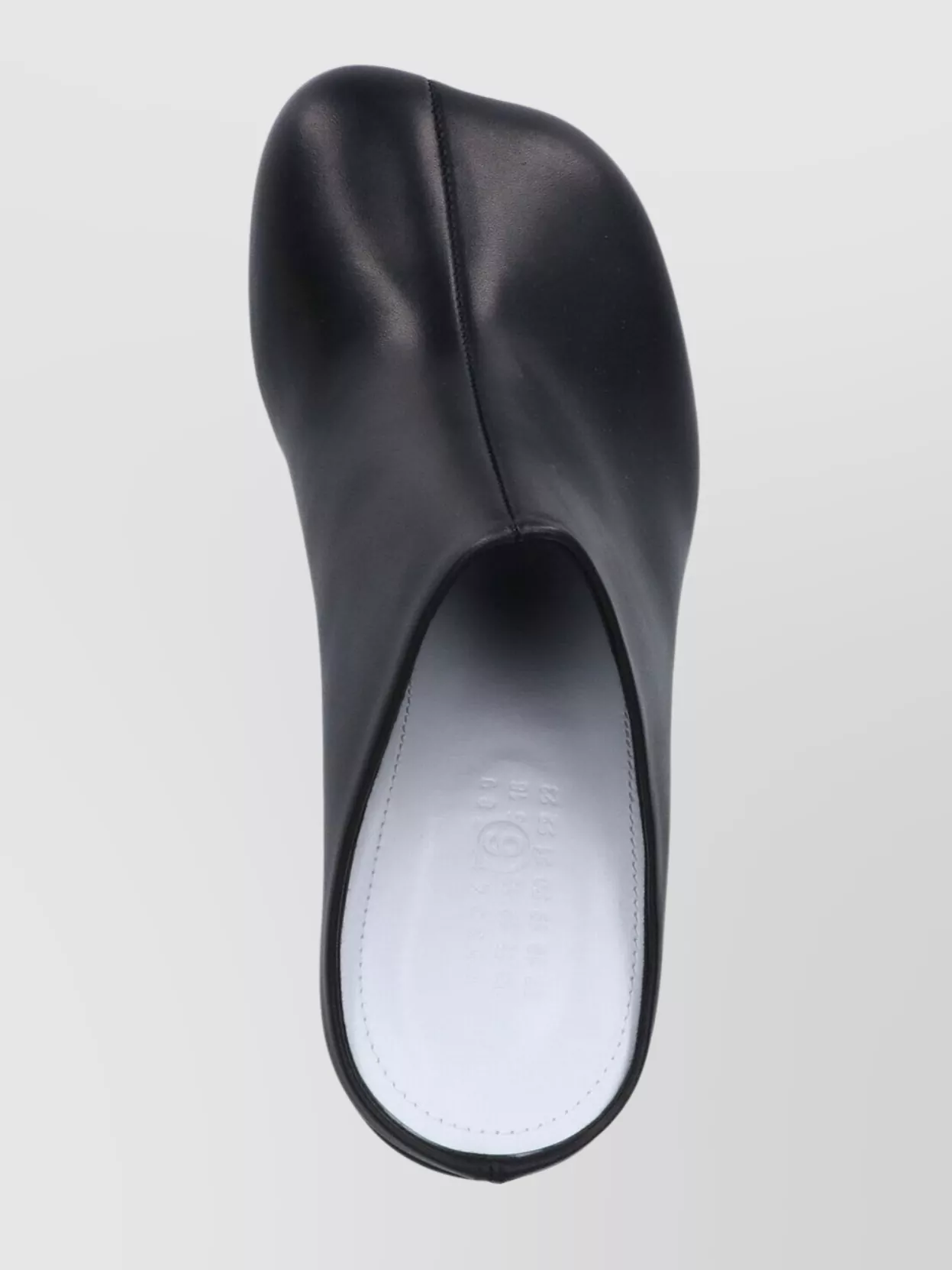 Shop Mm6 Maison Margiela Wedge Heel Closed Toe Seam Detail Mules
