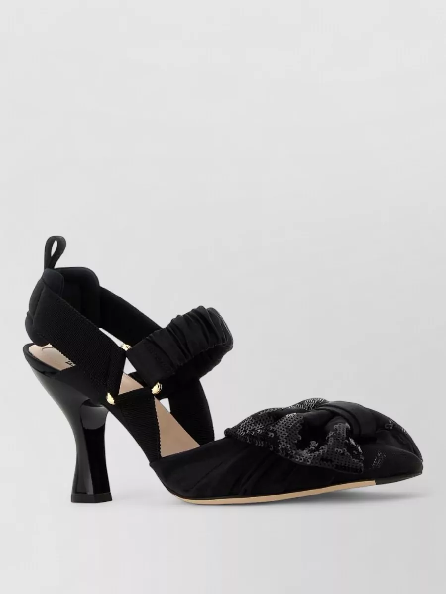 Fendi Heeled Shoes In Black