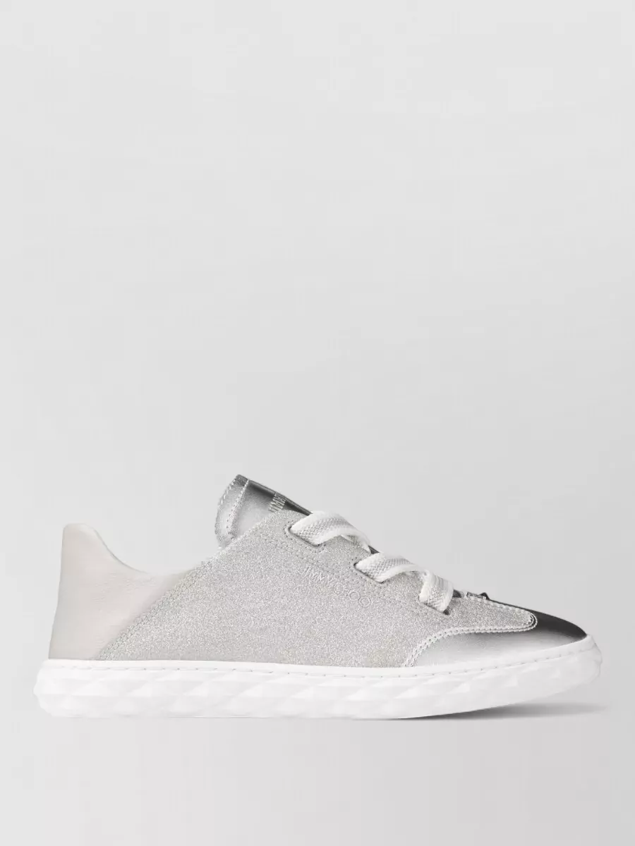 Jimmy Choo Diamond Light Sneakers Leather Panels Sole