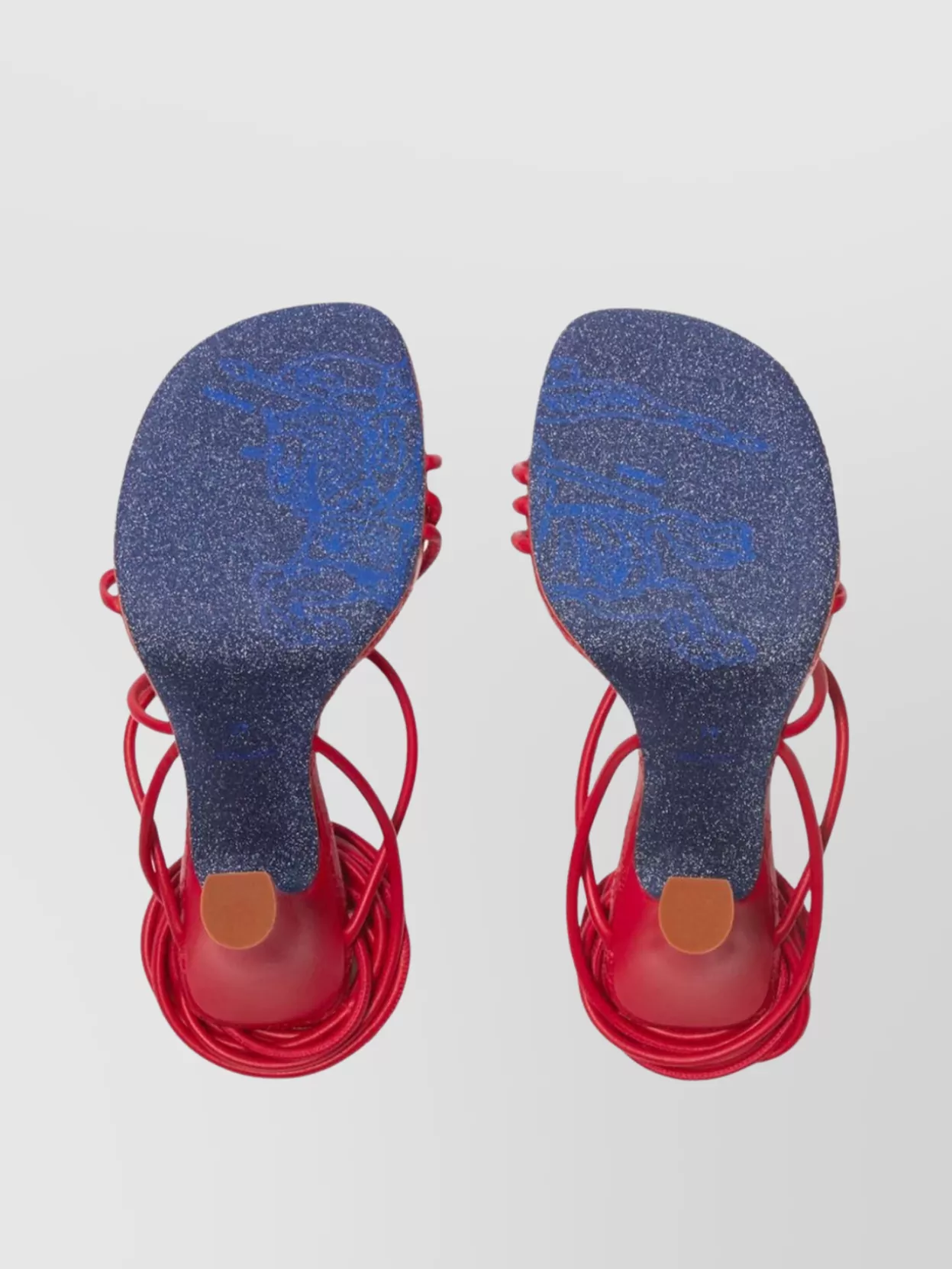 Burberry Quilted Strappy Sandals Metal Hardware