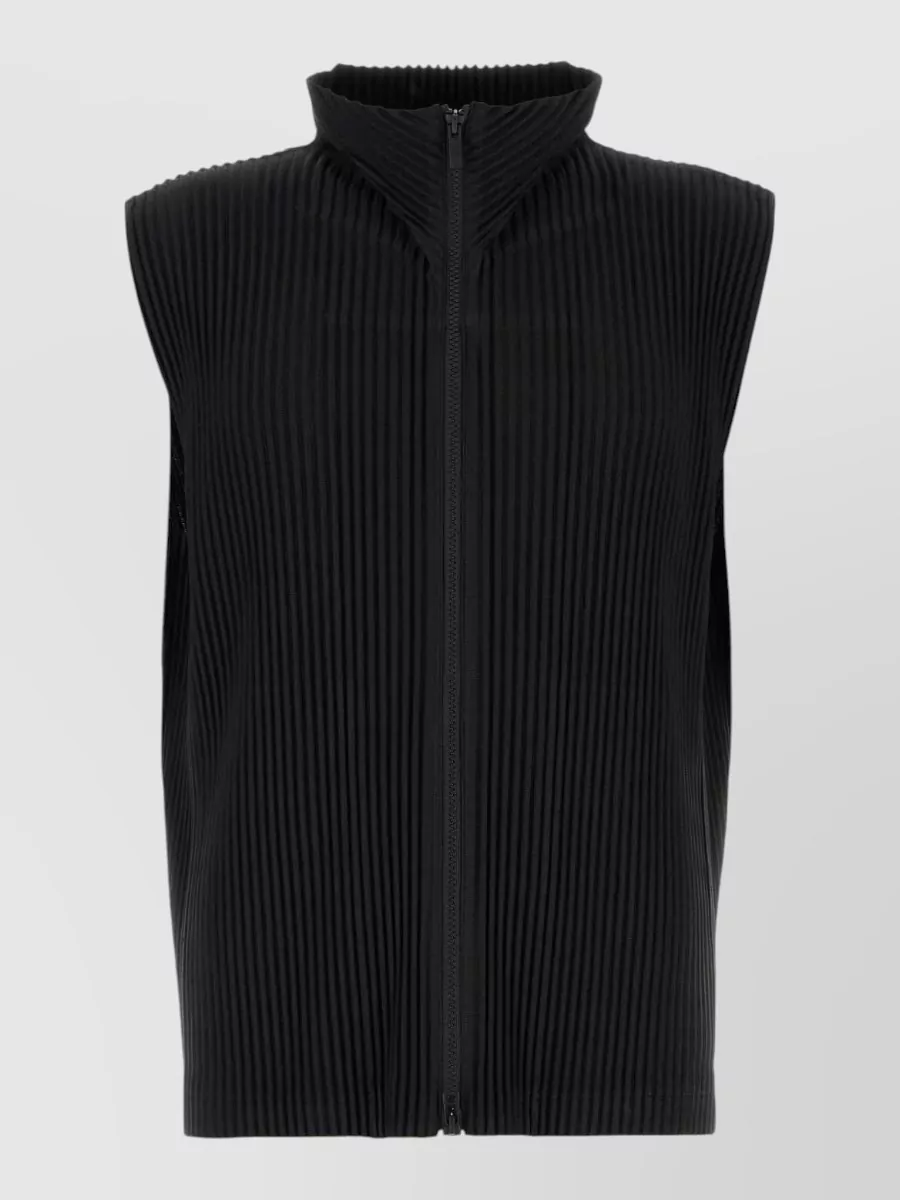 Homme Plisse Issey Miyake Pleated high-neck vest