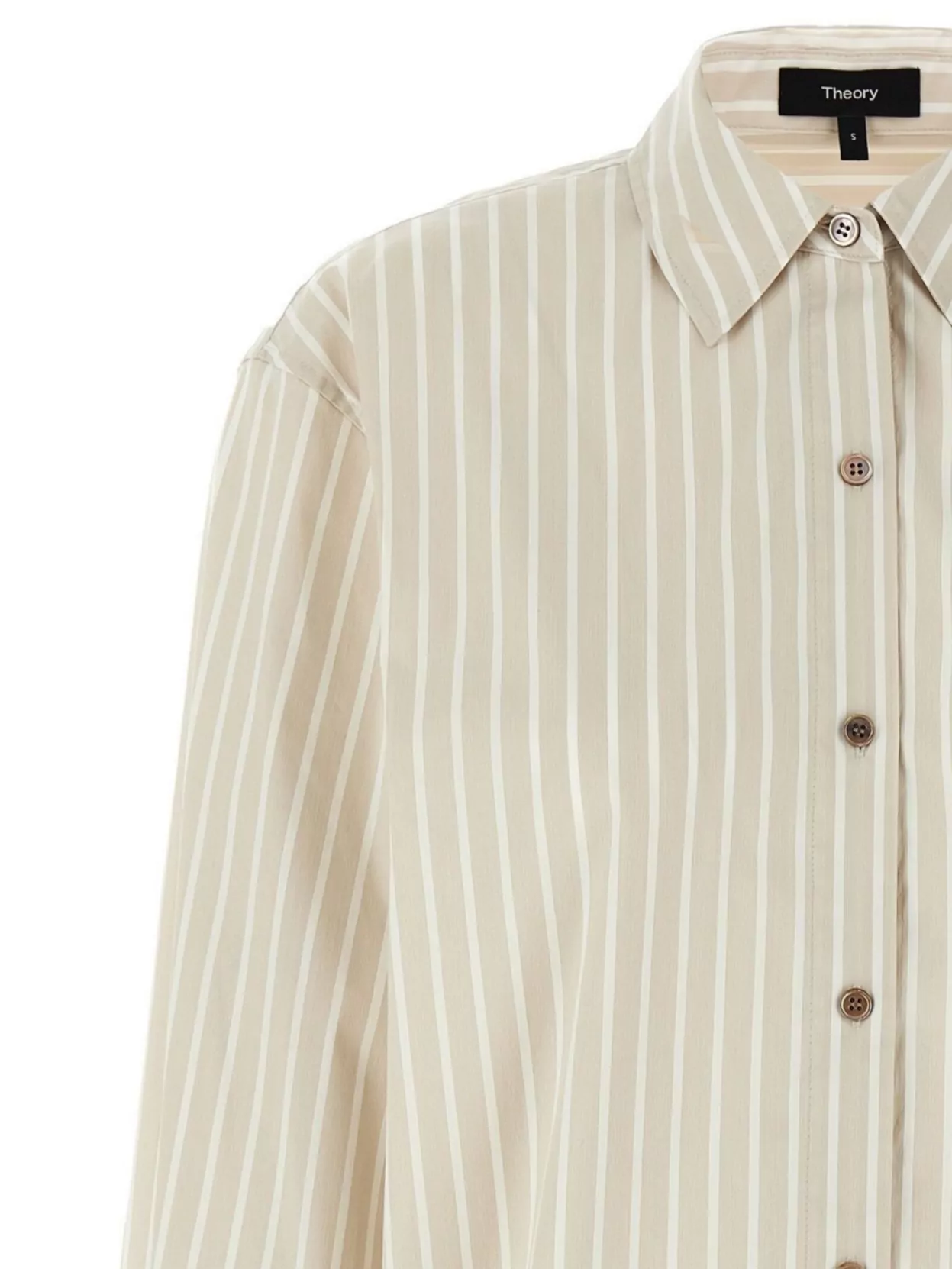 Theory Long Sleeves Striped Shirt