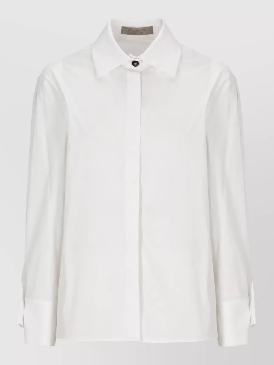 D.exterior cotton long-sleeve shirt