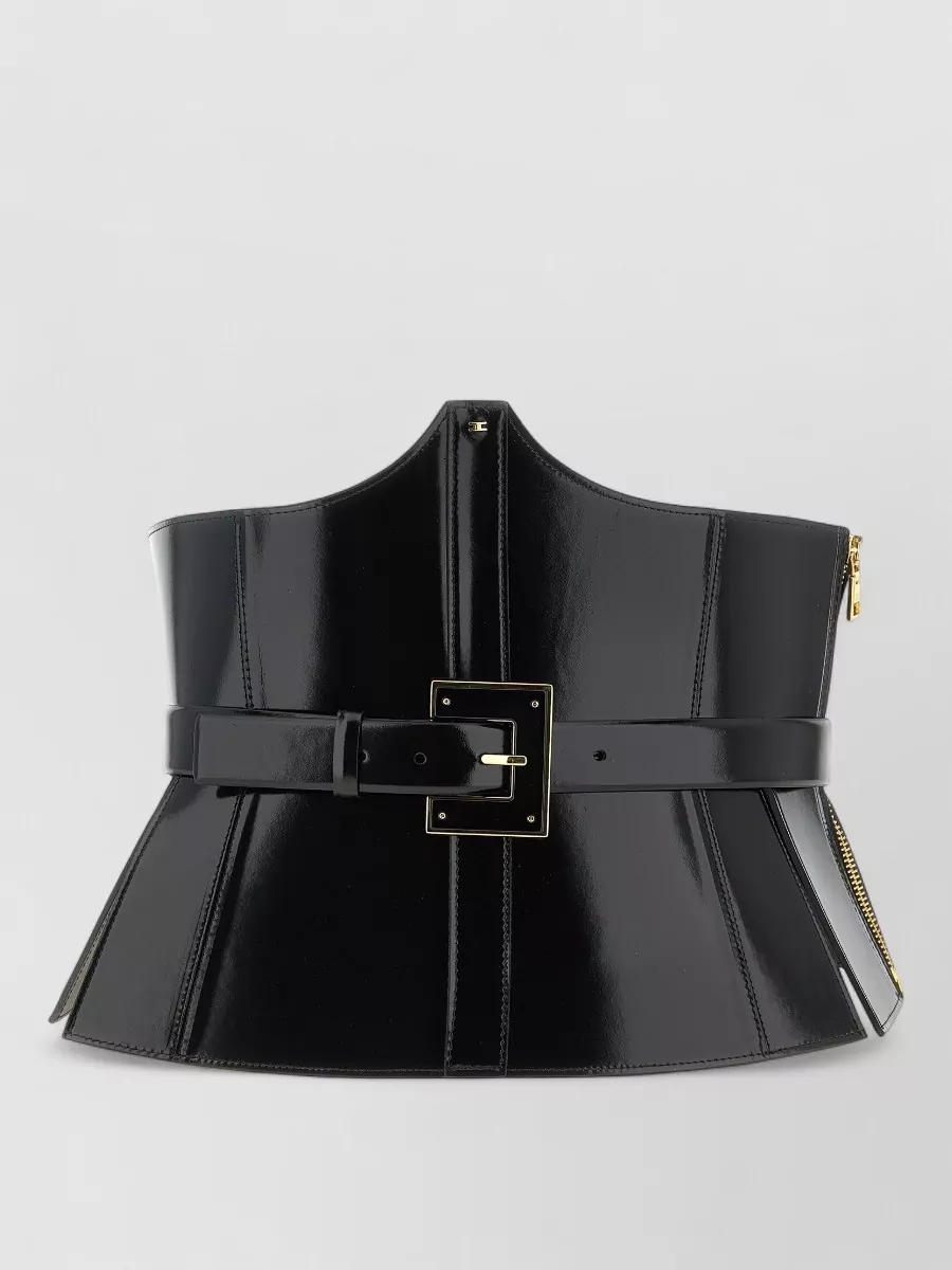 Elisabetta Franchi leather corset belt