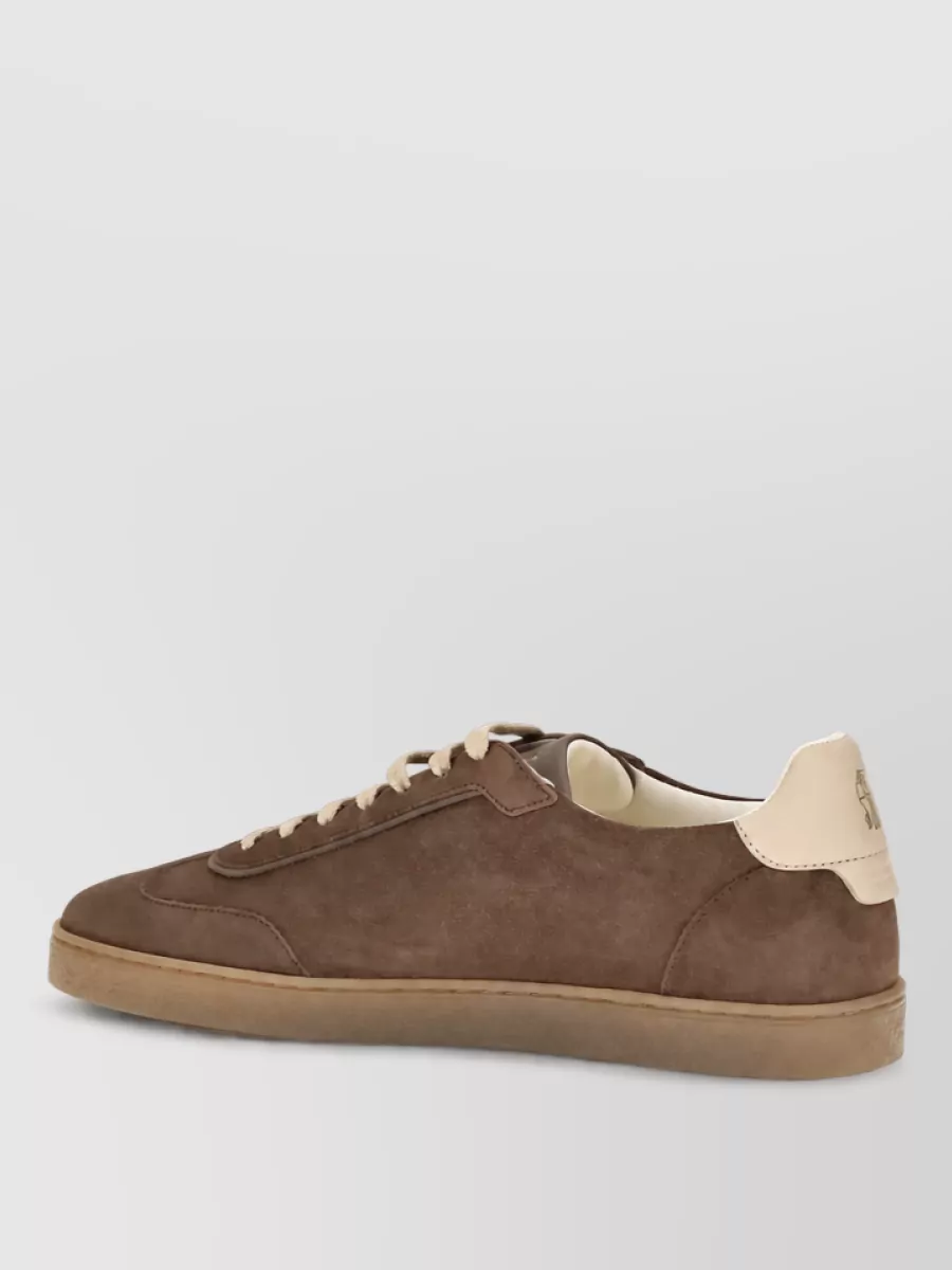 Brunello Cucinelli Suede Lace-Up Sneakers
