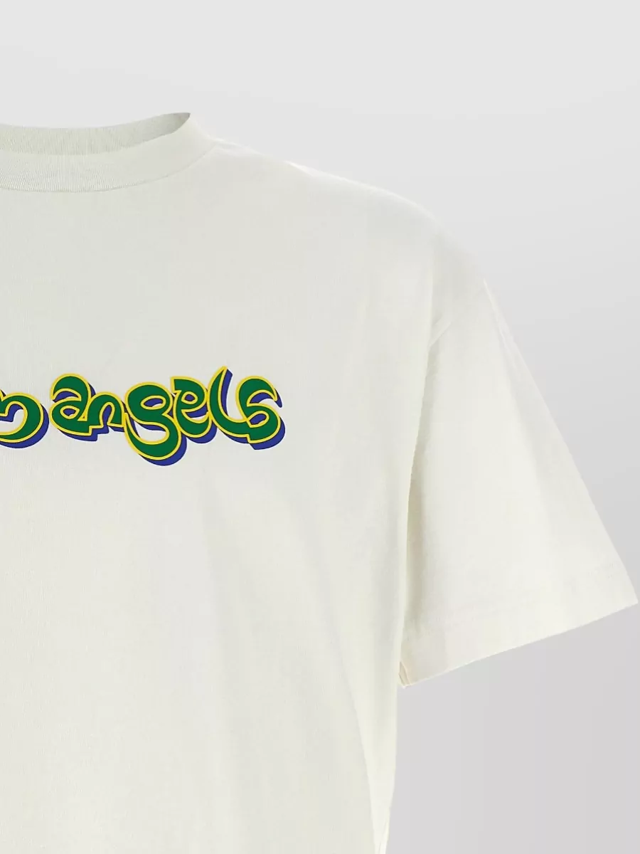Palm Angels Printed Cotton Jersey Short-Sleeve T-Shirt