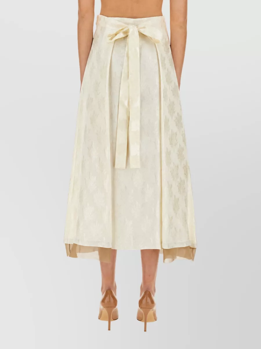 Fendi Silk A-Line Skirt