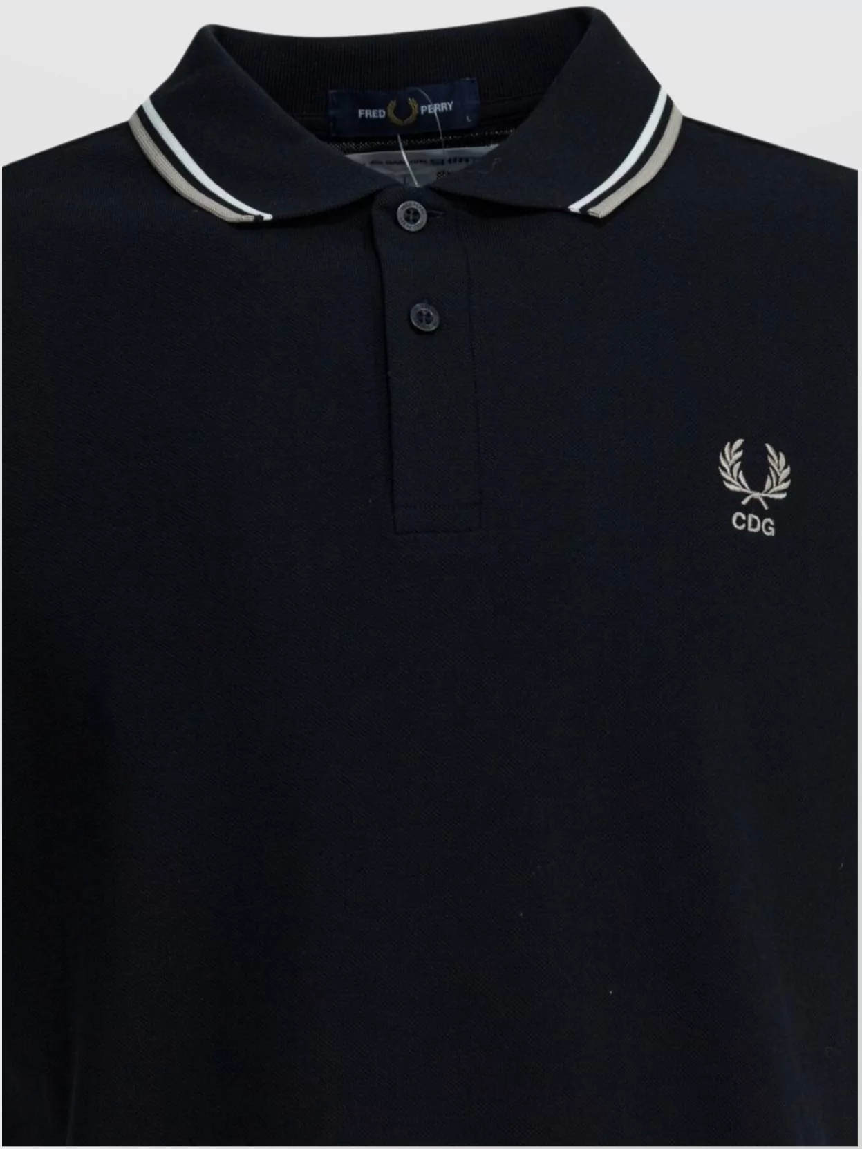 Comme Des Garçons Color-Block Polo Shirt Short Sleeves