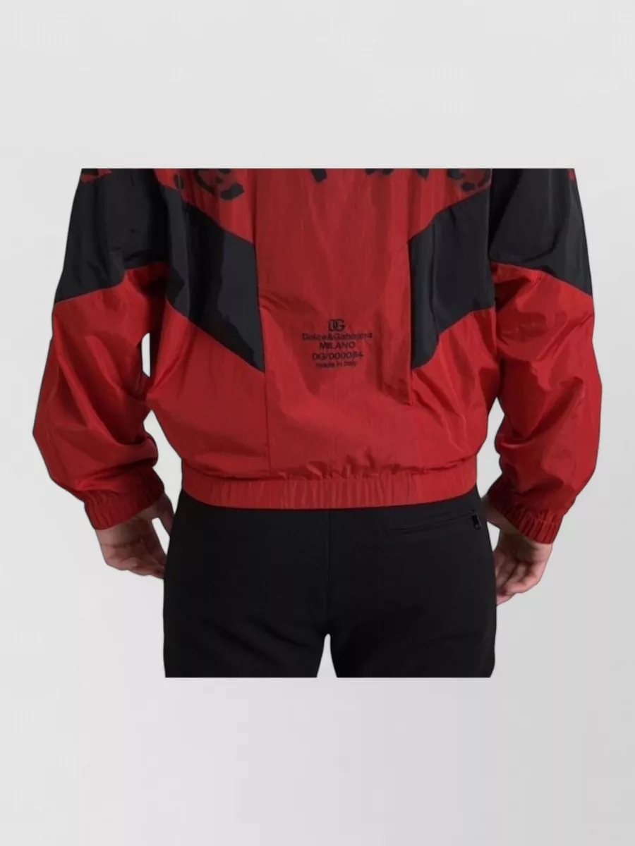 Dolce&Gabbana Leopard-Print Nylon Track Jacket