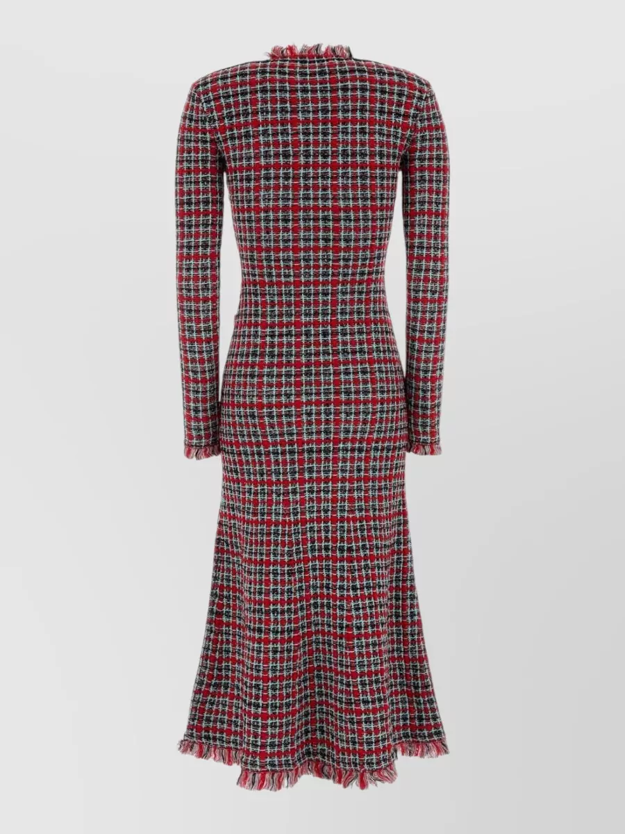 Self-Portrait Tweed Midi Dress