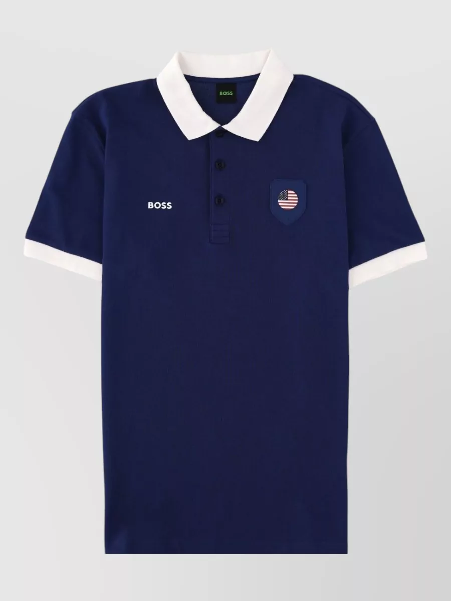 Boss cotton regular-fit polo shirt