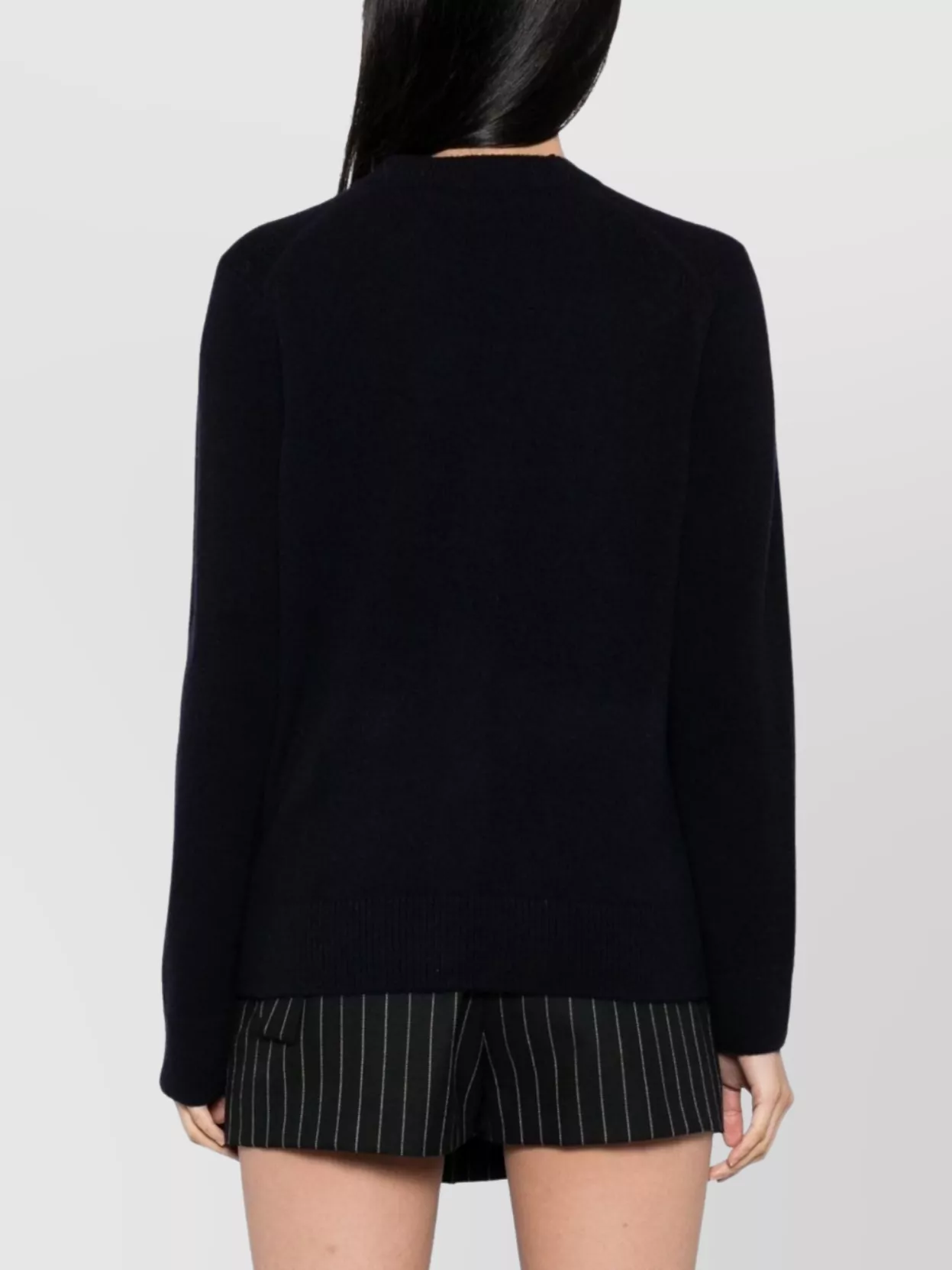Maison Kitsuné V-Neck Long Sleeve Wool Cardigan