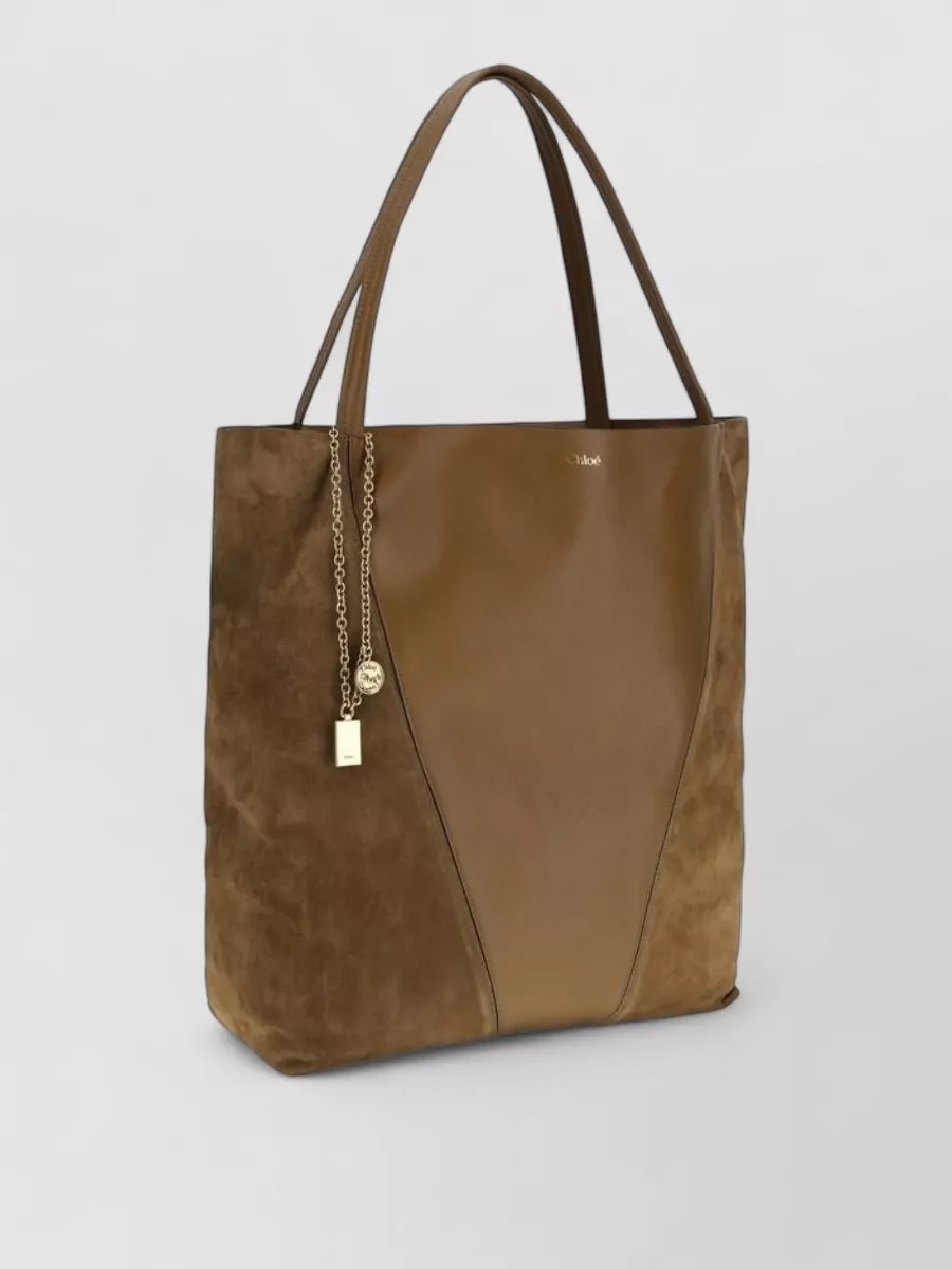 Chloé Chloé Spin Suede Leather Shoulder Bag