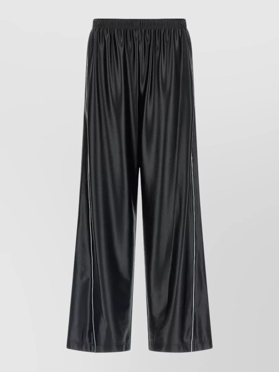 Alexander Wang Satin-Effect Mid-Rise Extra Wide-Leg Joggers