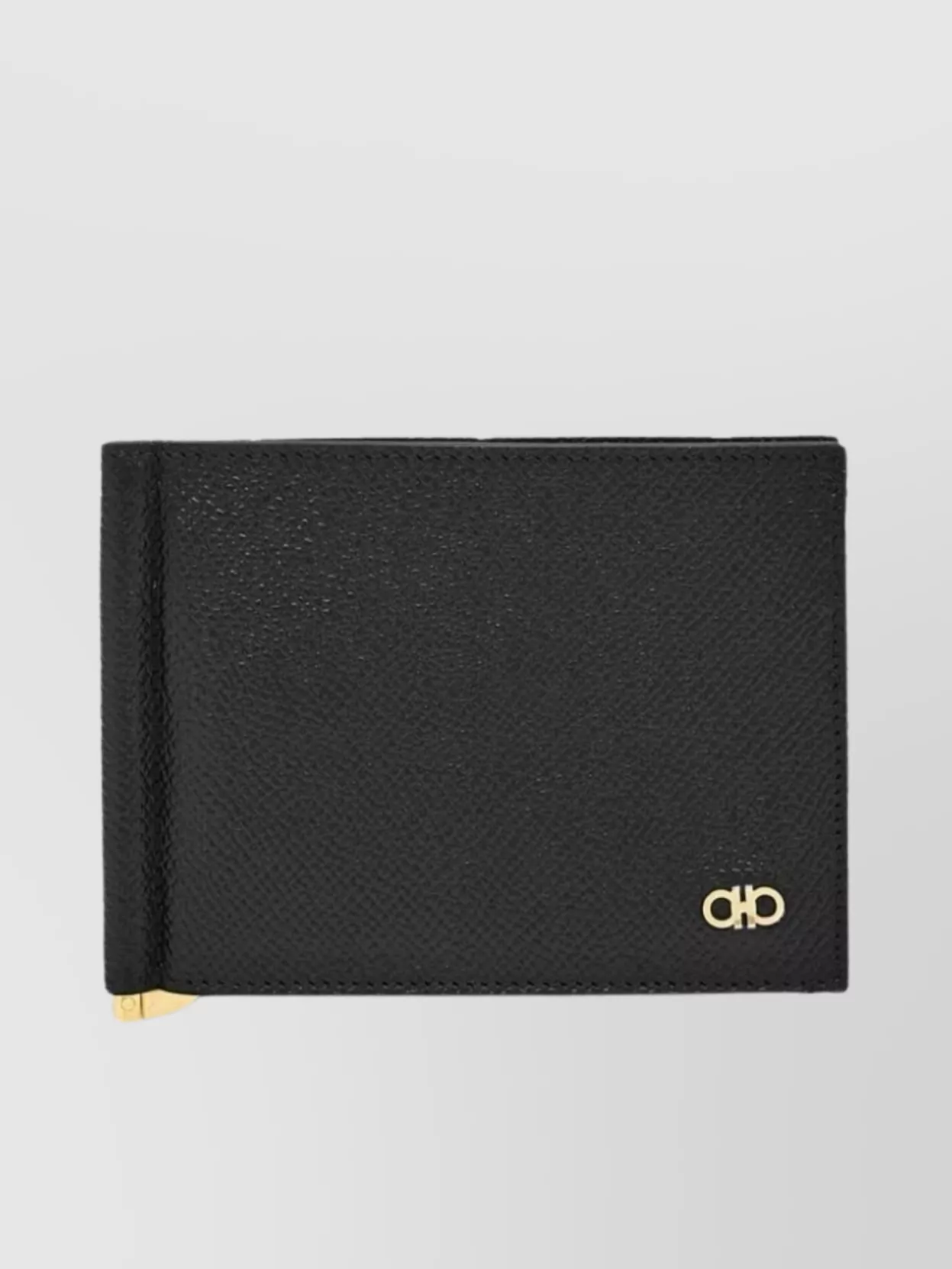 FERRAGAMO MICRO GANCIO TEXTURED BI-FOLD WALLET
