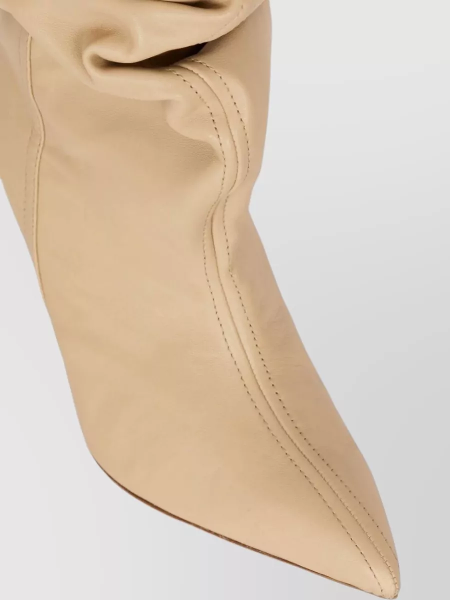 Balmain Leather Ankle Boots