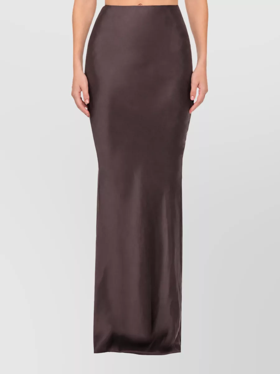 The Andamane Silk Midi Skirt