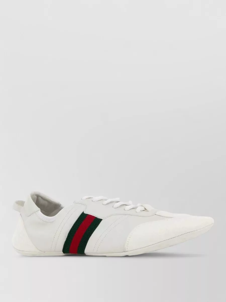 Gucci leather and suede sneakers
