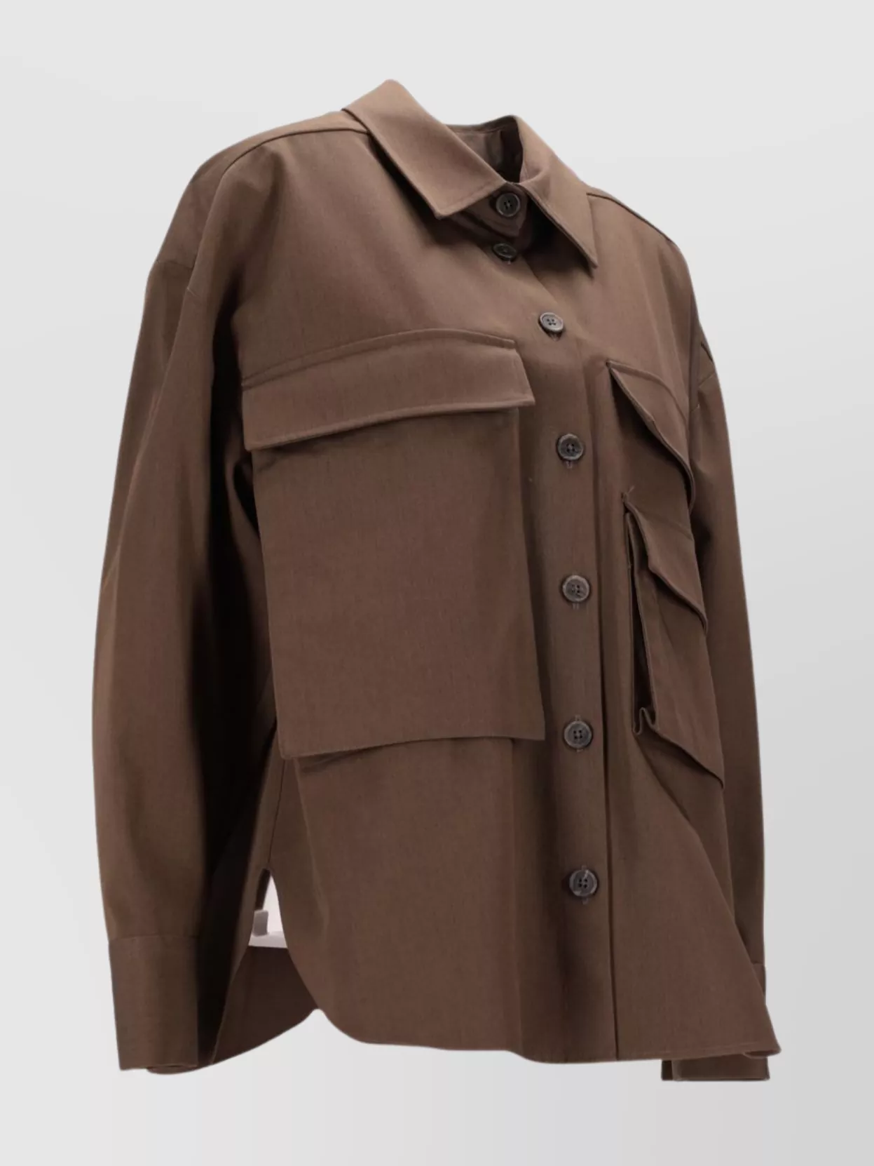 Parosh Long Sleeve Shirt Chest Pockets