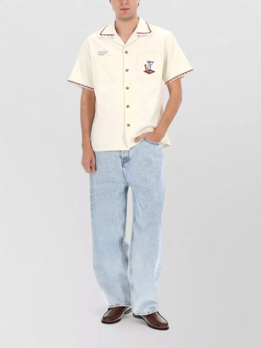 Drôle De Monsieur Relaxed-Fit Cotton Shirt