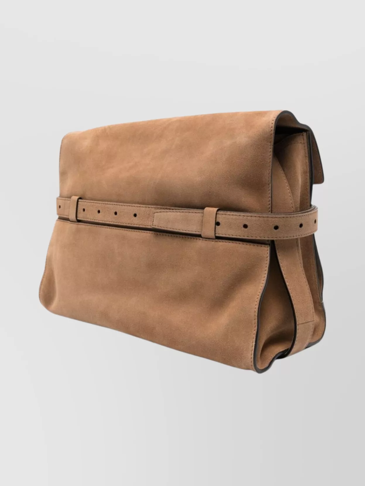 Moschino Suede Shoulder Bag Adjustable Strap