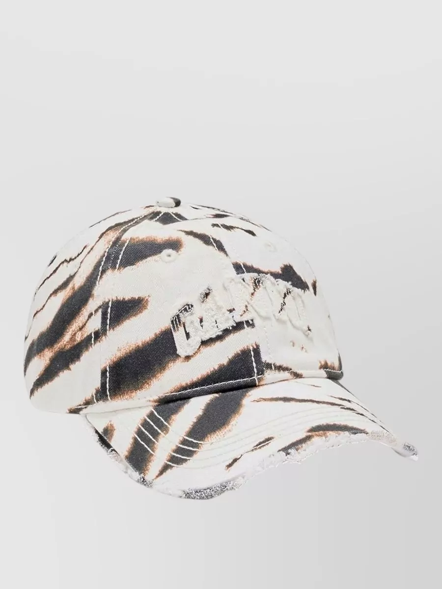 Ganni organic cotton printed baseball cap