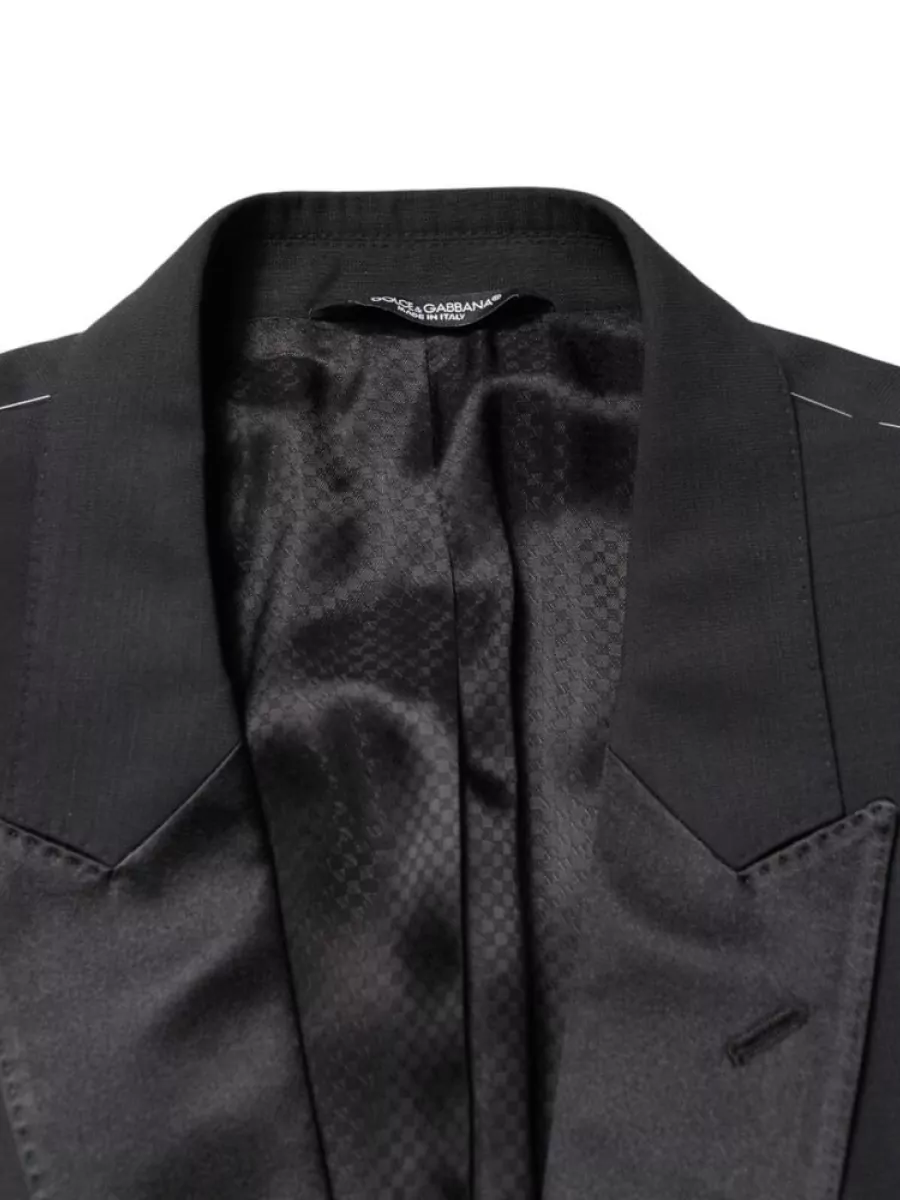 Dolce&Gabbana Virgin Wool Silk Single Breasted Dinner Jacket
