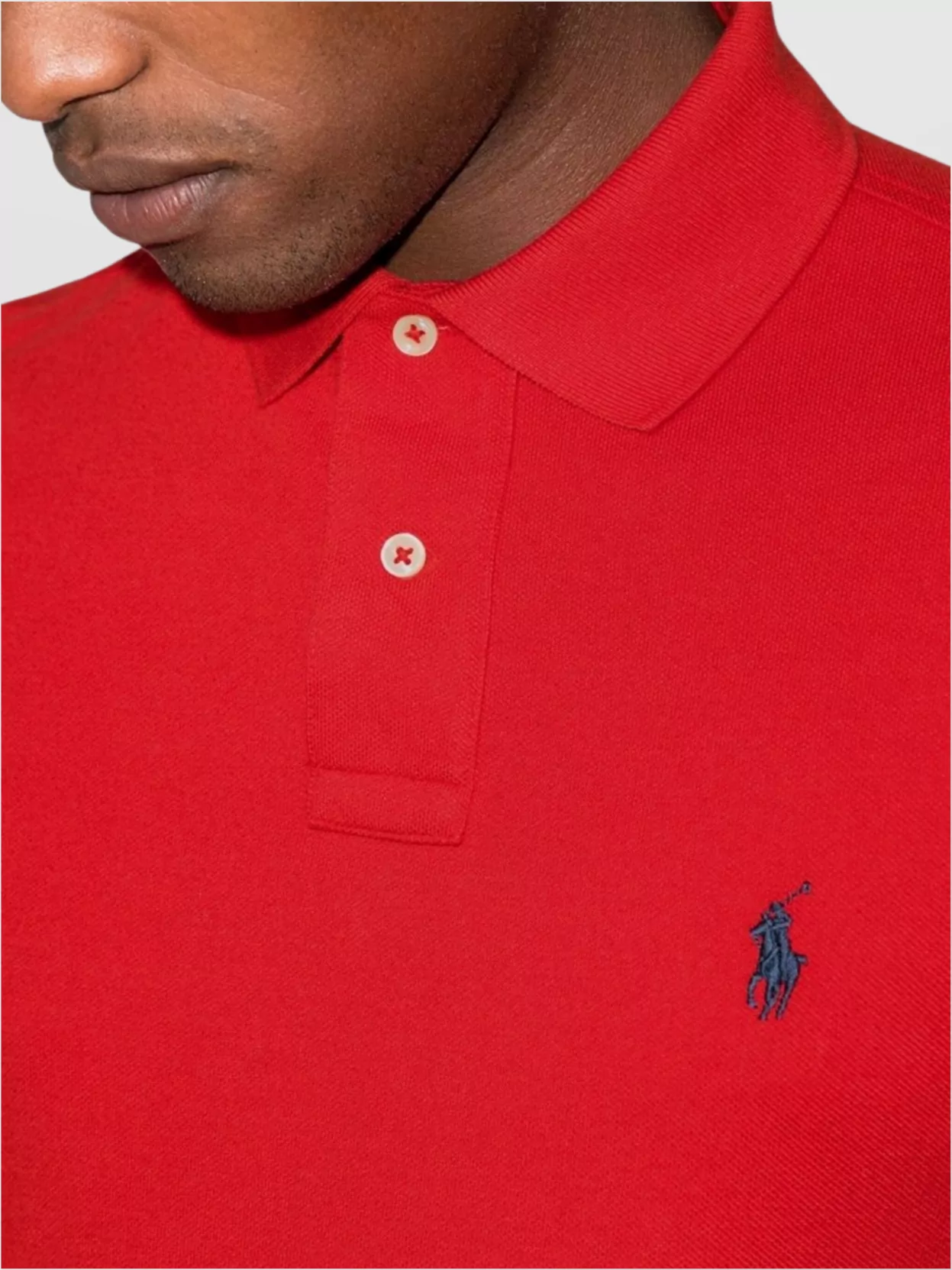 Ralph Lauren Polo Shirt With Ribbed Cuffs And Short Sleeves
