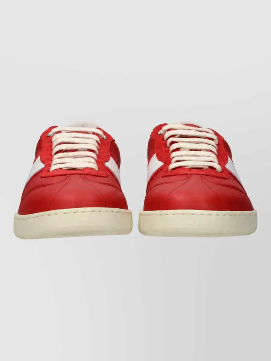 Ferragamo Leather Lace-Up Sneakers