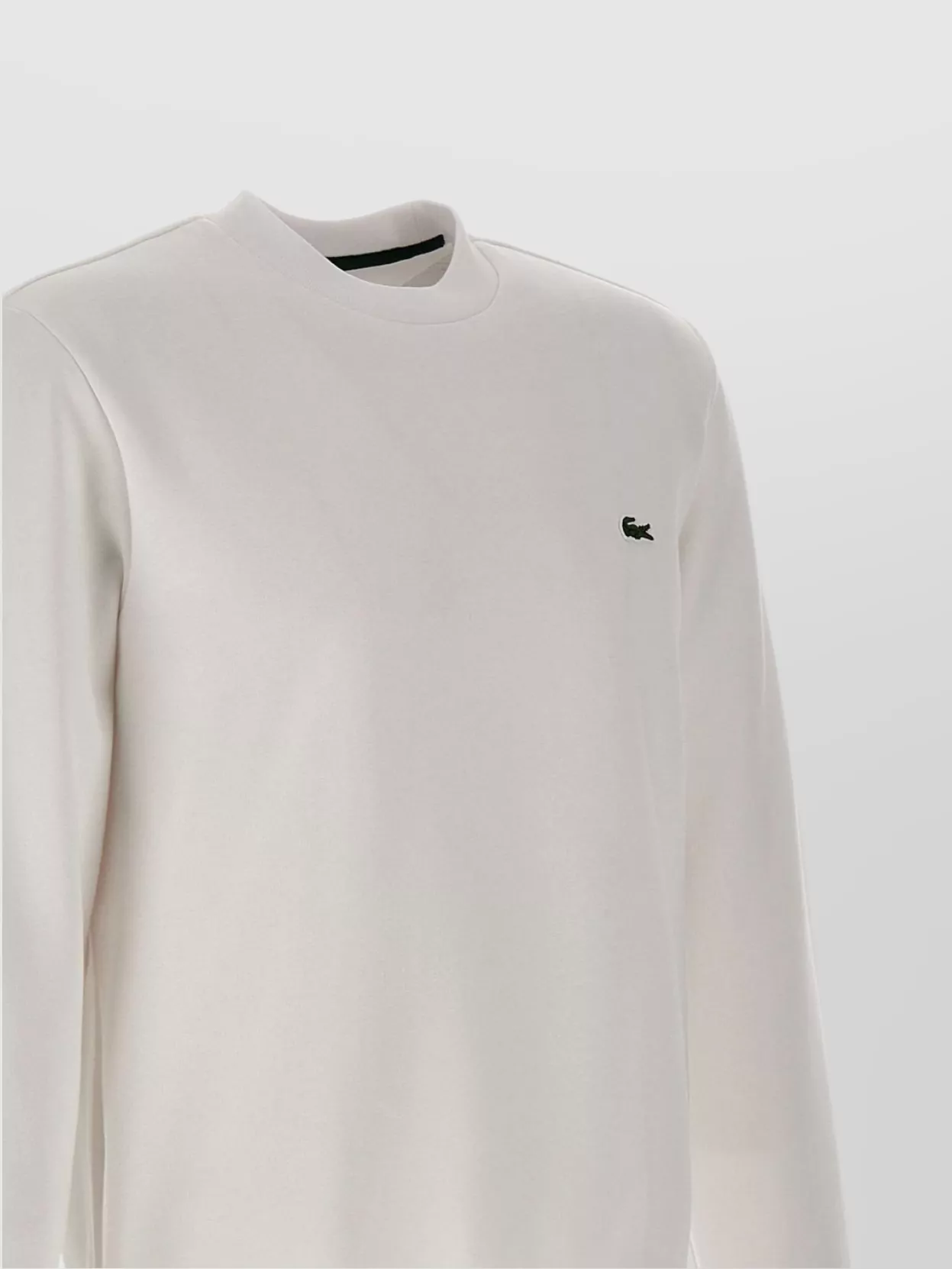 Lacoste Ribbed Crew Neck Cotton Sweatshirt