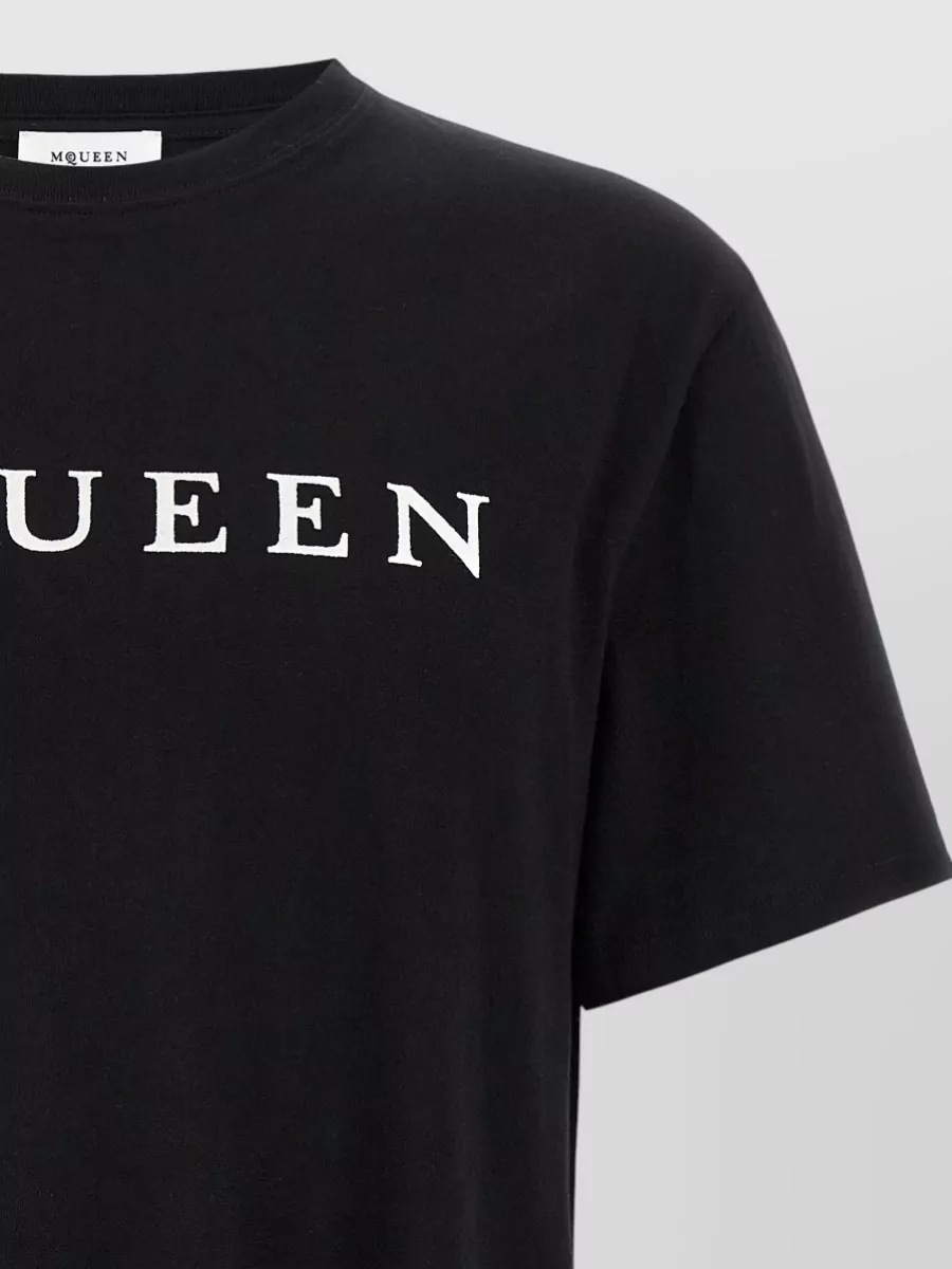 Mc Queen Cotton Logo Print Short Sleeve T-Shirt