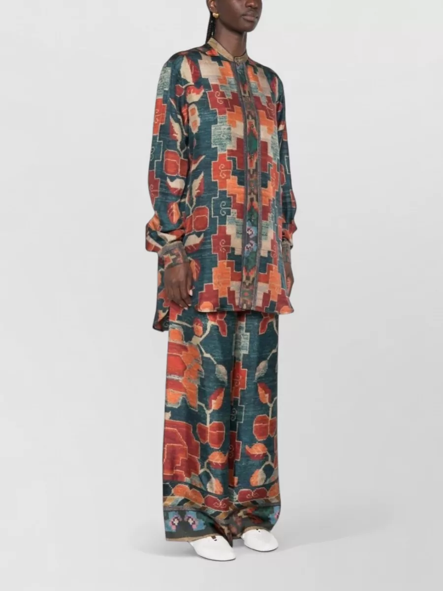 Pierre Louise Mascia Silk Printed Shirt