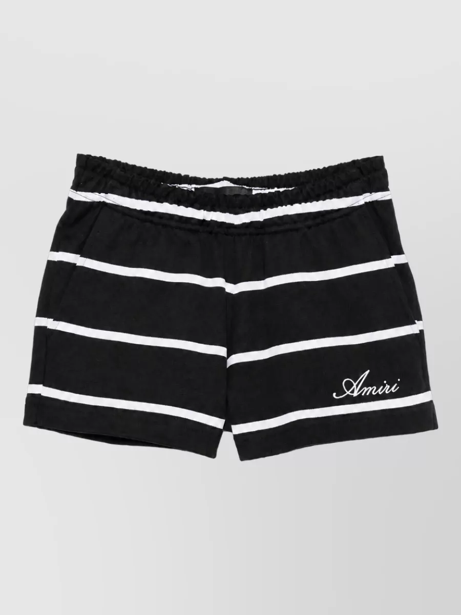 Amiri Striped Cotton Sweatshorts