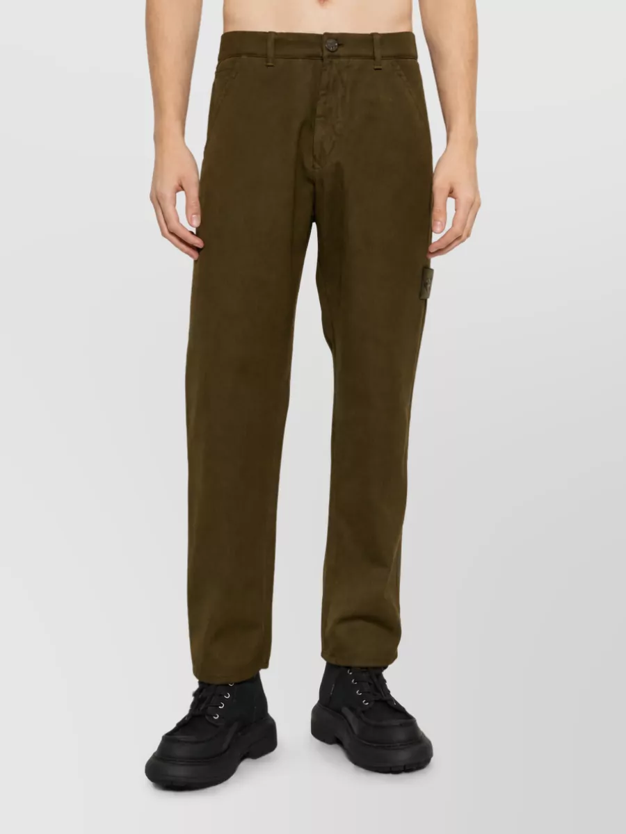 Stone Island Regular Straight-Leg Trousers