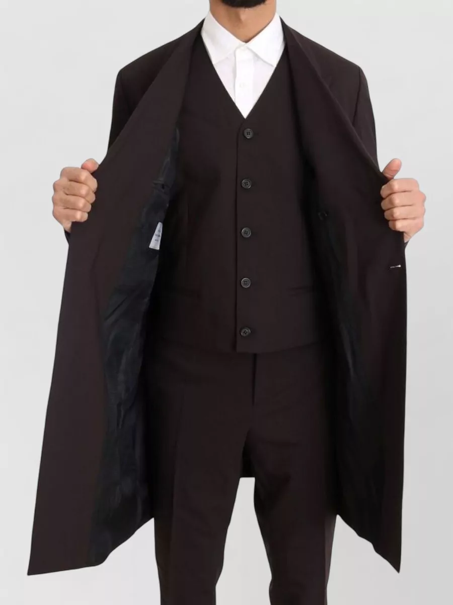 Dolce&Gabbana Wool Double-Breasted Long Coat