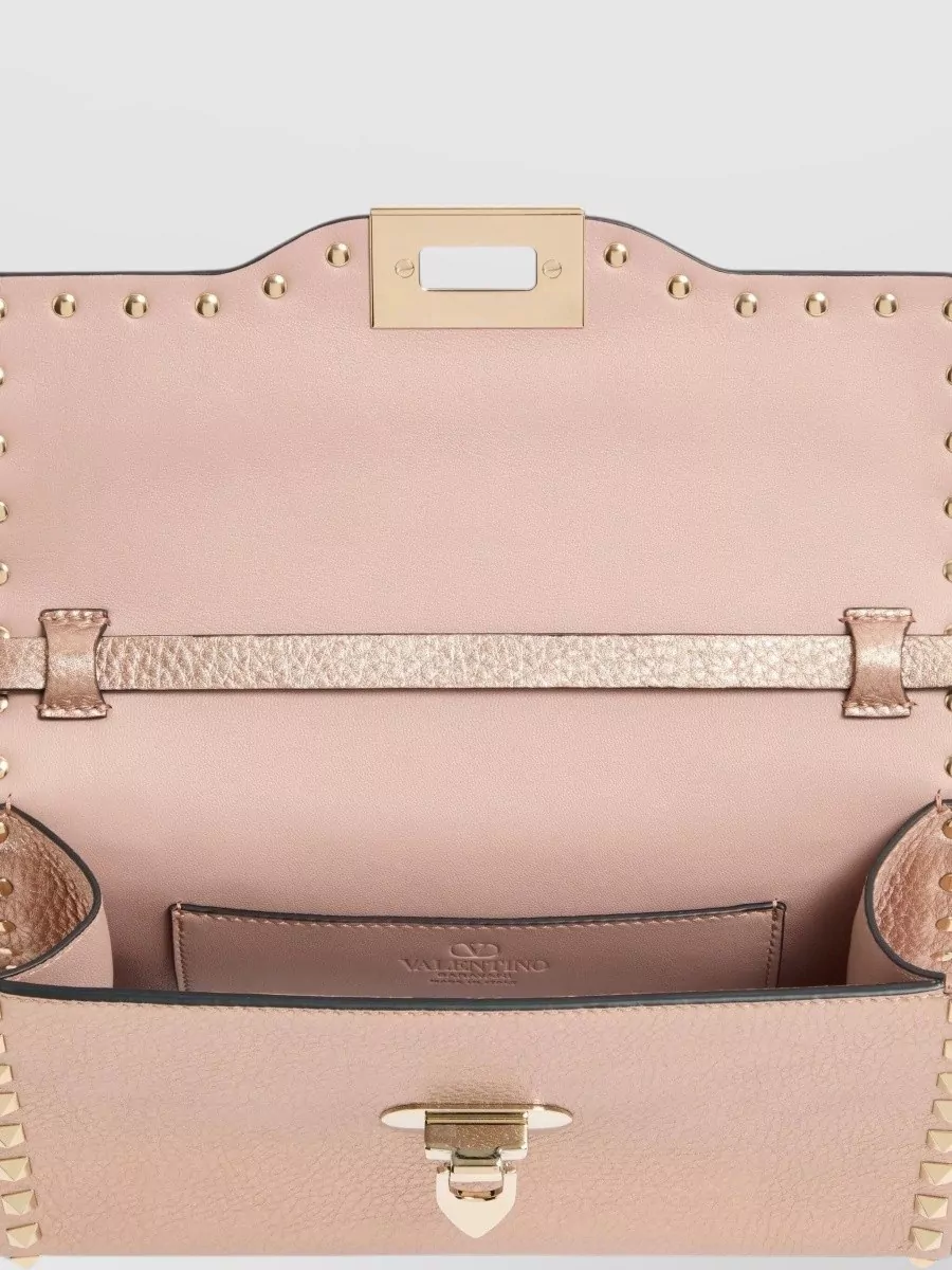Valentino Leather Rockstud Shoulder Bag