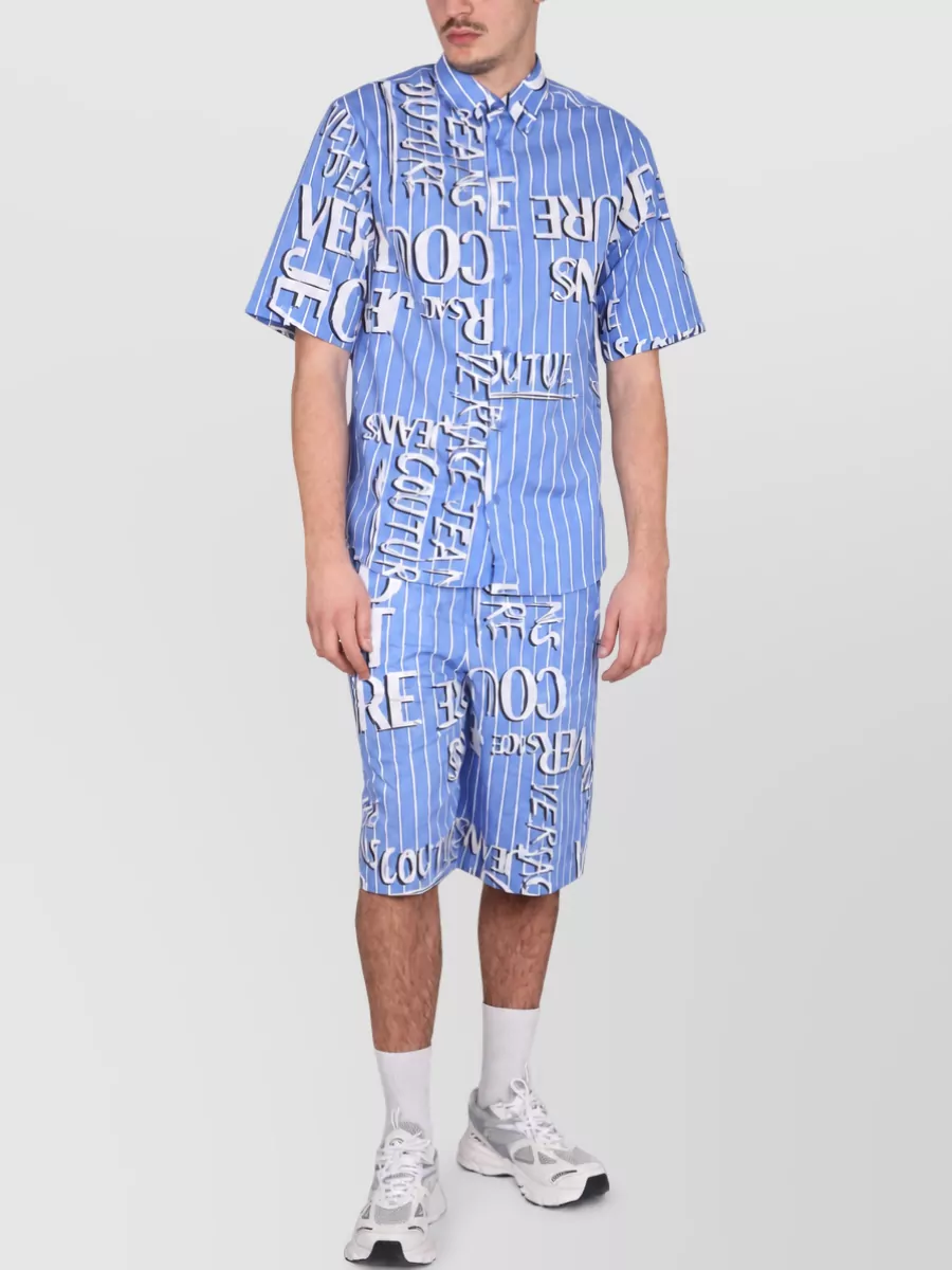 Versace Jeans Couture Logo-print bermuda shorts