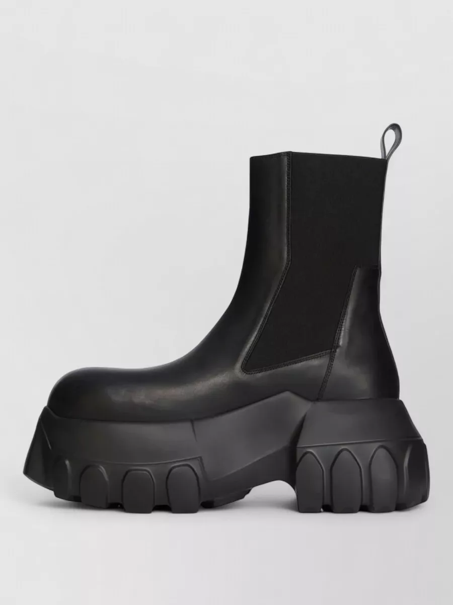 Rick Owens Leather Chelsea Boots