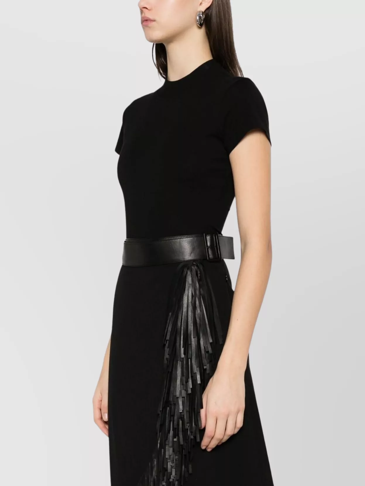 Alaïa Embroidered Logo Bodysuit T-Shirt