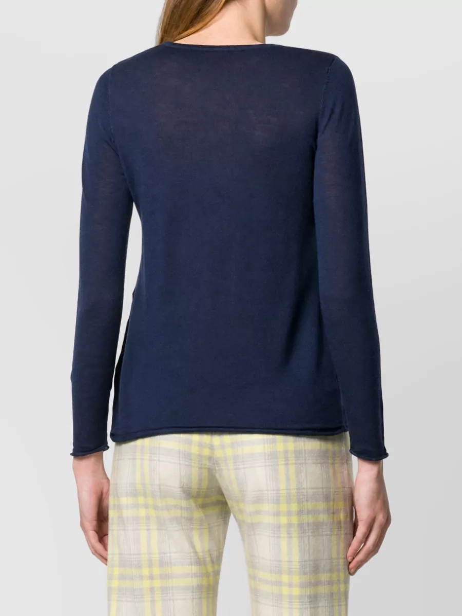 La Rose Merino Wool Slim-Fit Long-Sleeve Pullover